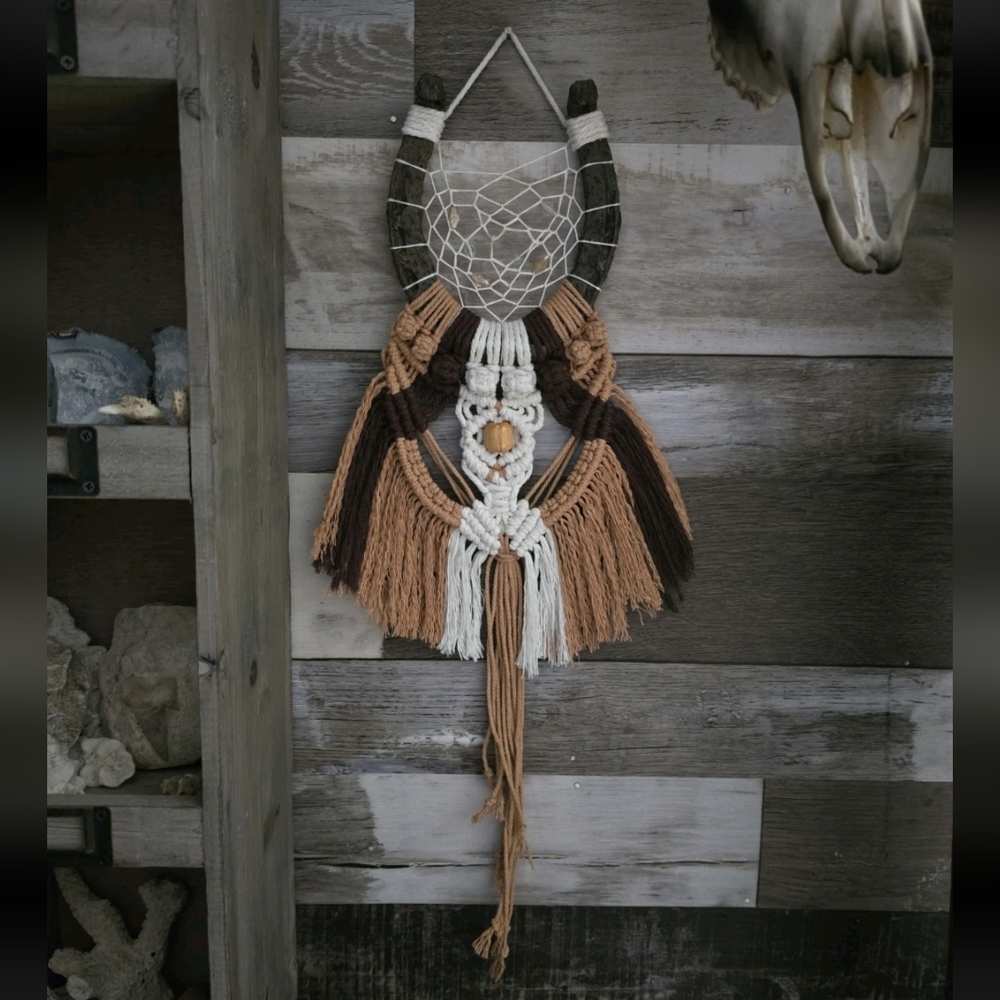 Handmade Boho Horseshoe Dreamcatcher